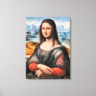 Da Vinci - Mona Lisa, global berömd Canvastryck