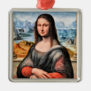 Da Vinci - Mona Lisa, global berömd Julgransprydnad Metall