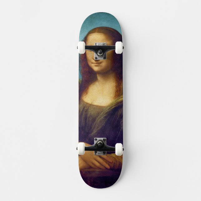 Da Vinci: Mona Lisa Mini Skateboard Bräda 18,7 Cm (Framsida)