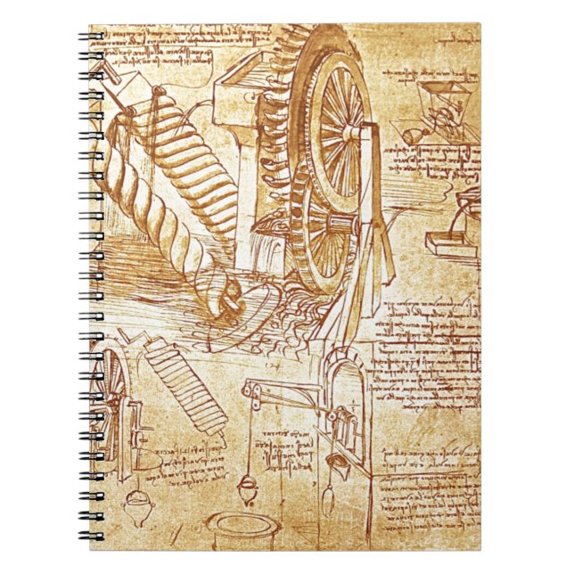 Da Vinci noterar Anteckningsbok (Framsidan)