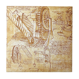 Da Vinci noterar Kakelplatta