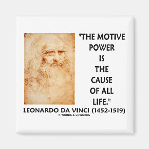 Da Vinci rörelse- Power är livet för orsaka all Magnet