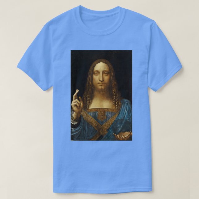 Da Vinci Salvator Mundi 2 T Shirt (Design framsida)