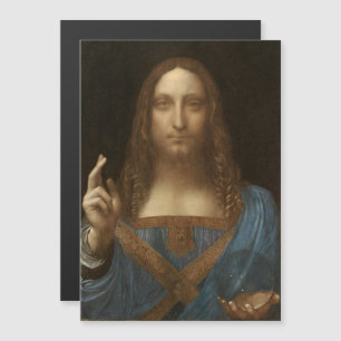 Da Vinci, Savior of the World, Salvator Mundi Magnetisk Inbjudningskort