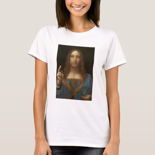 Da Vinci, Savior of the World, Salvator Mundi T Shirt (Framsida)