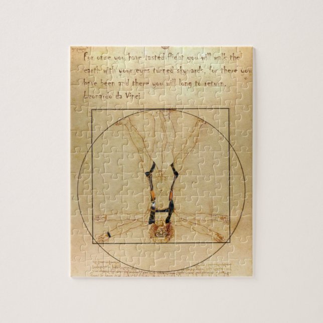 Da Vinci Skydiving Pussel (Vertikal)