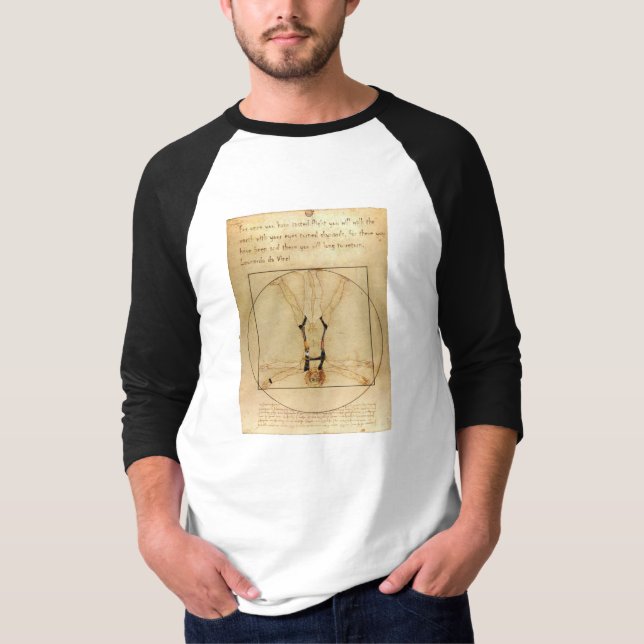 Da Vinci Skydiving Tee Shirt (Framsida)