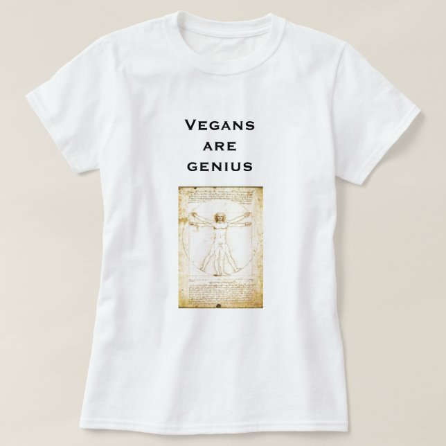 Da Vinci Vegans är snille Tröja (Design framsida)