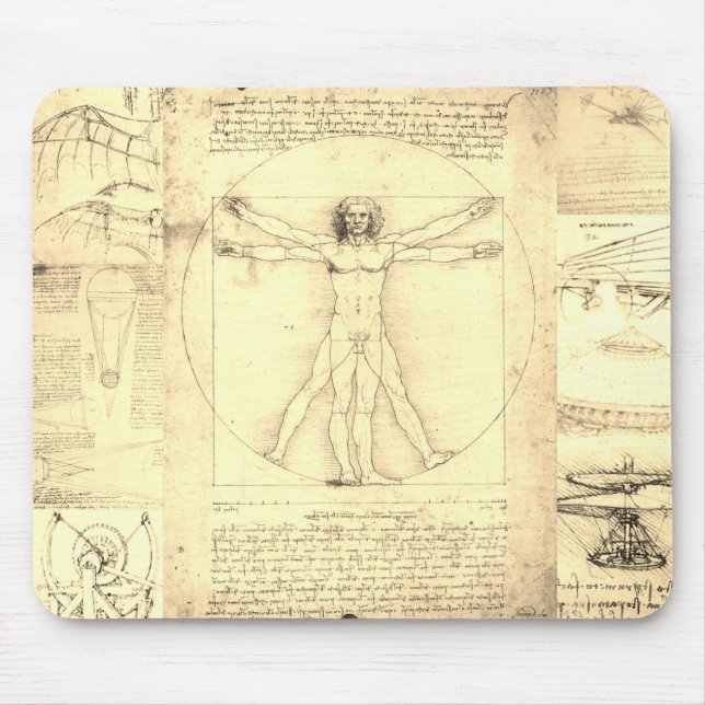 Da Vinci Vitruvian Collage Musmatta (Framsidan)