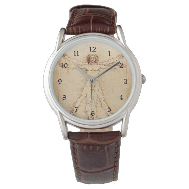 Da Vinci Vitruvian Man Armbandsur (Framsida)