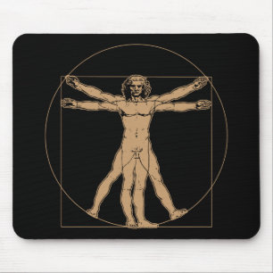 Da Vinci Vitruvian man Mousepad Musmatta