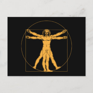 Da Vinci Vitruvian Man-vykort Vykort