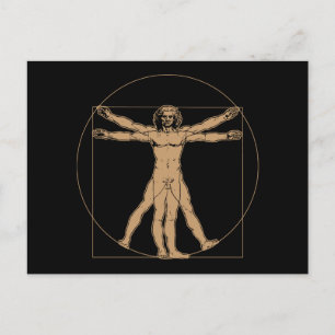 Da Vinci Vitruvian Man-vykort Vykort