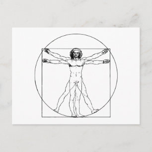 Da Vinci Vitruvian Man-vykort Vykort