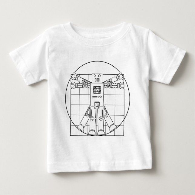 Da Vinci Vitruvian Robot Tröja (Framsida)