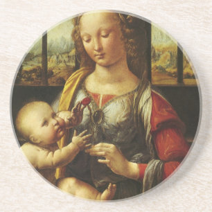 da Vincis Madonna of the Carnation Underlägg
