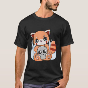 DãA De Muertos Red Panda Mexico Pajama Pastel Har T Shirt