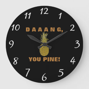 Daaang You Gräs Wall Clock Stor Klocka
