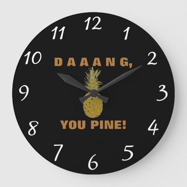 Daaang You Gräs Wall Clock Stor Klocka (Framsida)
