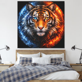 Daagwear – Duality Tiger | Fire & Ice Spirit Canvastryck