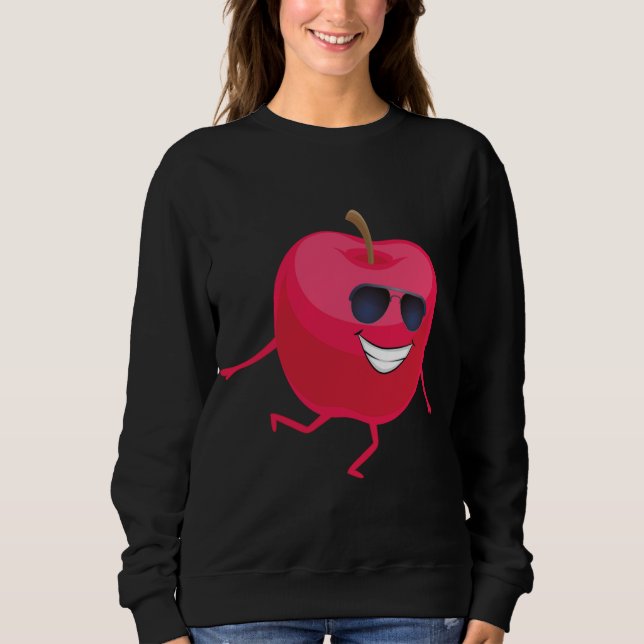 Dab Apple Dancing Dabbing Apple Fruit T Shirt (Framsida)