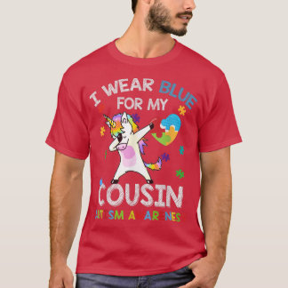 Dab Autism Unicorn Puzzle Heart I Wear Blue For My T Shirt