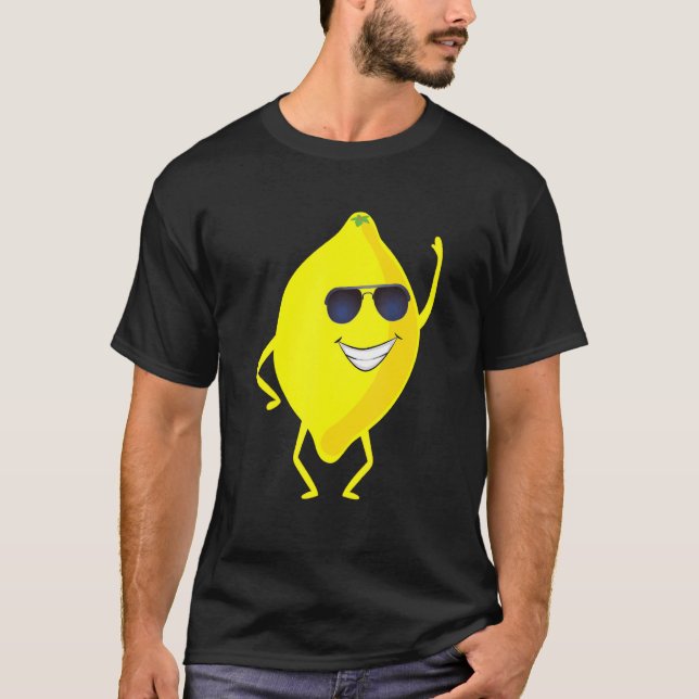 Dab Blackberry Dancing Dabbing Lemon Fruit T Shirt (Framsida)