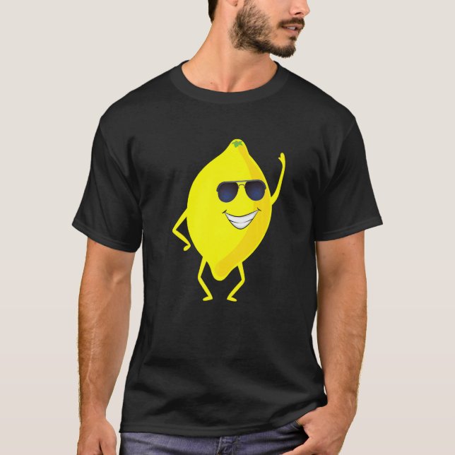 Dab Blackberry Dancing Dabbing Lemon Fruit T Shirt (Framsida)