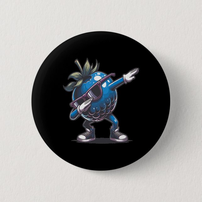 Dab Blueberry Dancing Dabbing Blueberry Fruit Knapp (Framsida)