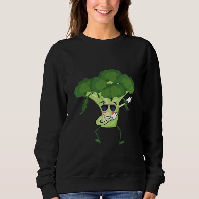 Dab Broccoli Dansar Dabbar Broccoli Grönsaker T Shirt (Framsida)