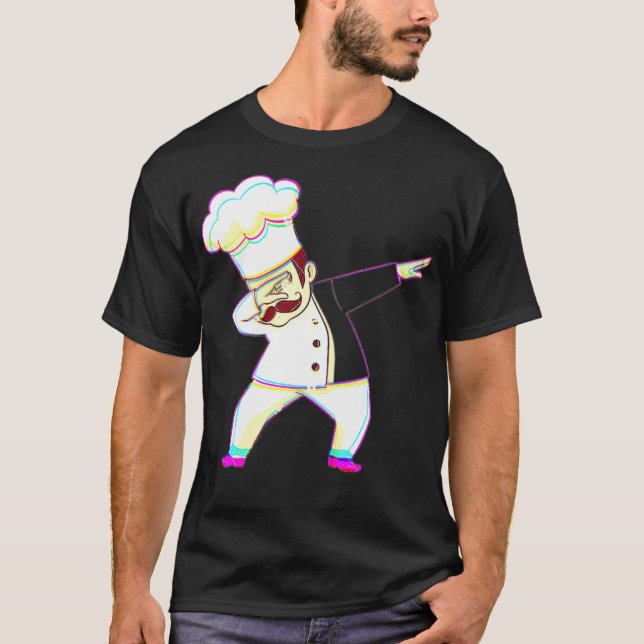 Dab Chef pirate  pirate ship chef-owner  T Shirt (Framsida)