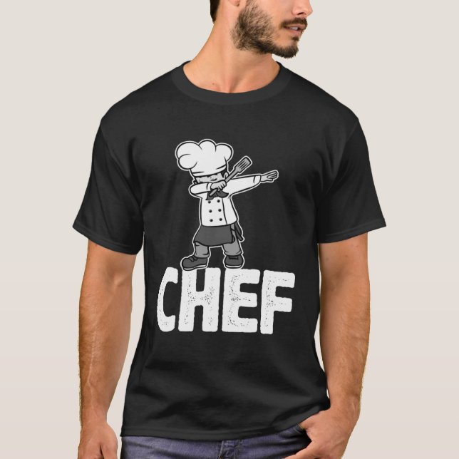 Dab Dabbing Chef Cooking Guru  Cook Retro Culinary T Shirt (Framsida)