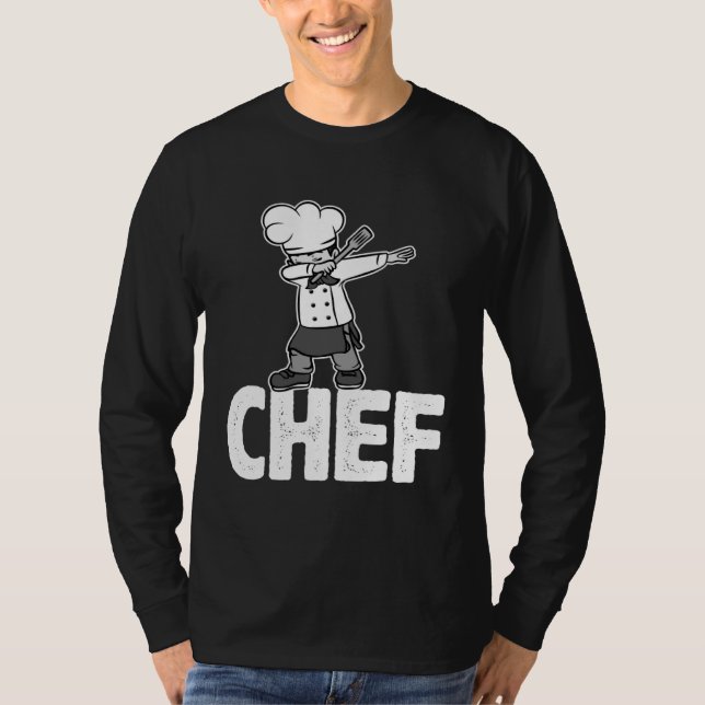 Dab Dabbing Chef Cooking Guru  Cook Retro Culinary T Shirt (Framsida)