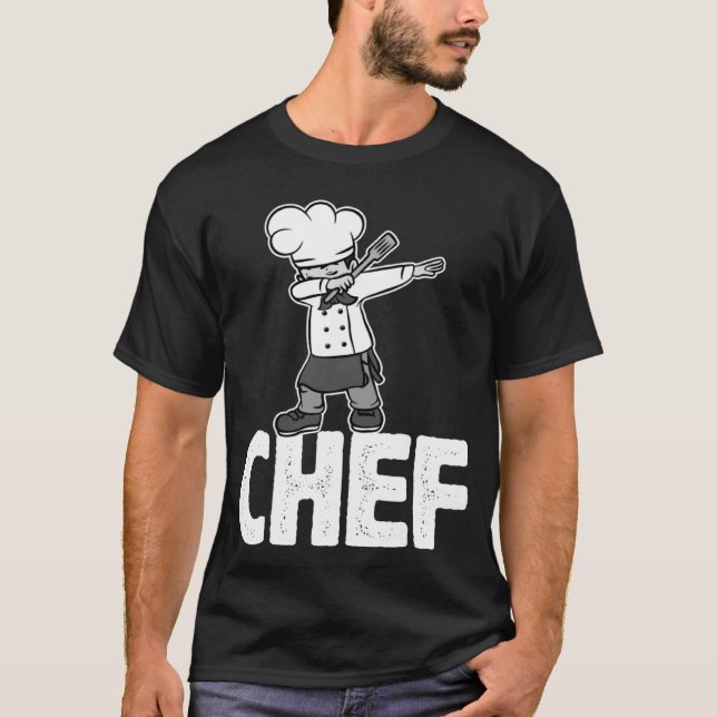 Dab Dabbing Chef Cooking Guru Cook Retro Culinary T Shirt (Framsida)