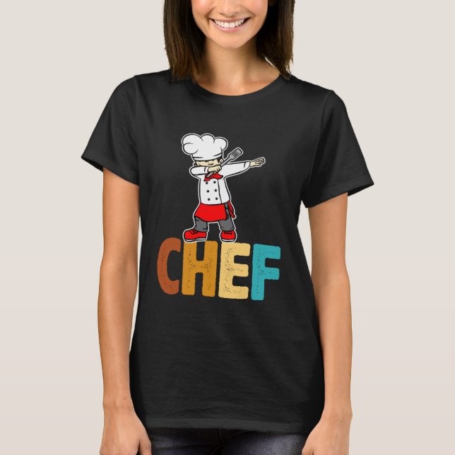 Dab Dabbing Chef Cooking Guru  Cook Retro Culinary T Shirt (Framsida)