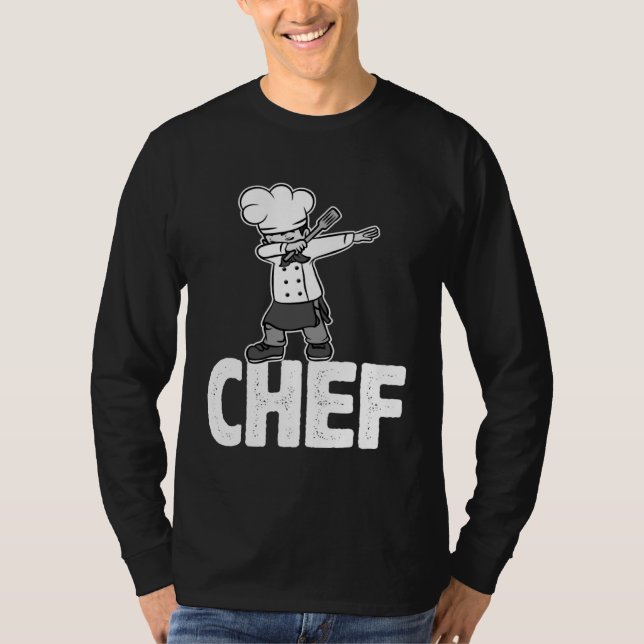 Dab Dabbing Chef Cooking Guru  Cook Retro Culinary T Shirt (Framsida)