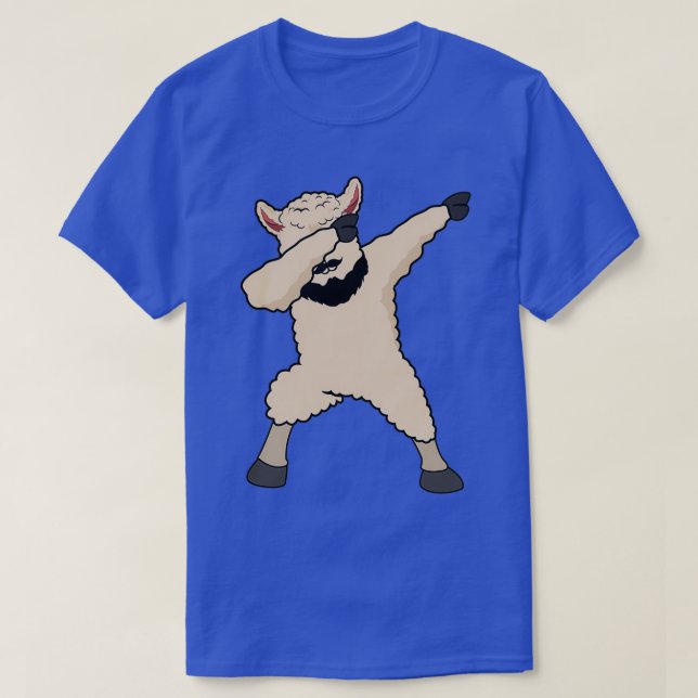 Dab Dabbing Lama Beard Llama Gift Wizard Whitebjör T Shirt (Design framsida)