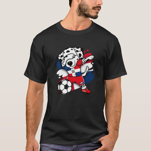Dab Dalmatien Dominikanska republiken Ocer Fläkt J T Shirt (Framsida)