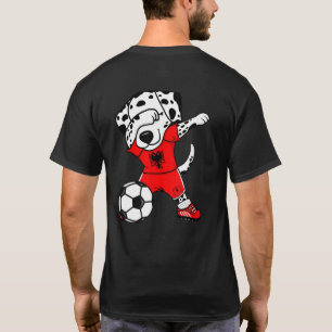 Dab Dalmatiner Albanien Fotbollsfans Tröja Albansk