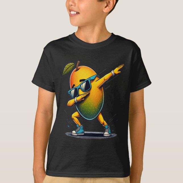 Dab Dance Mango Funny Dancing Dabbing Fruit T Shirt (Framsida)