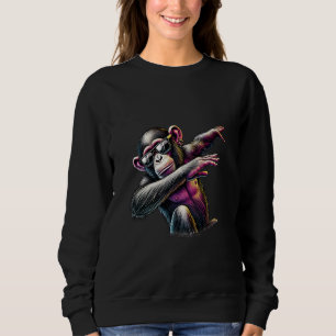 Dab dans chimpanzee apa med solglasögon t shirt