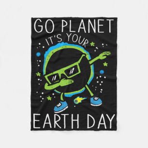 Dab Earth Solar Eclipse Go Planet din jord D Fleecefilt