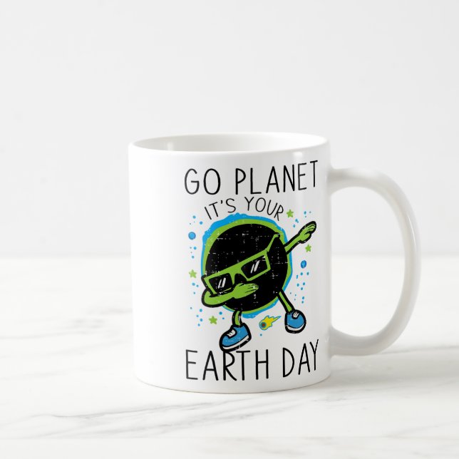 Dab Earth Solar Eclipse Go Planet din jord D Kaffemugg (Höger)