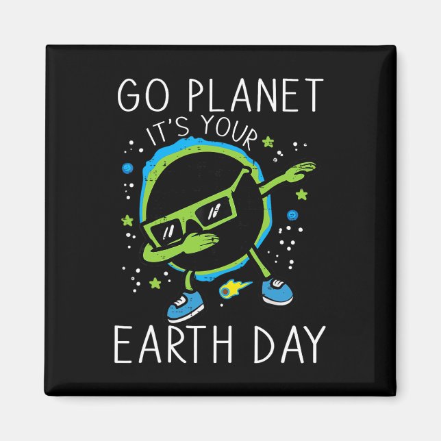 Dab Earth Solar Eclipse Go Planet din jord D Magnet (Framsidan)