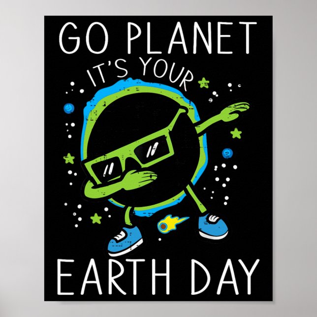 Dab Earth Solar Eclipse Go Planet din jord D Poster (Framsidan)