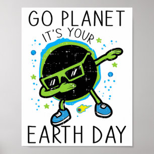 Dab Earth Solar Eclipse Go Planet din jord D Poster