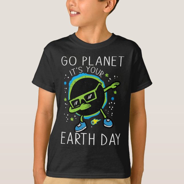 Dab Earth Solar Eclipse Go Planet din jord D T Shirt (Framsida)