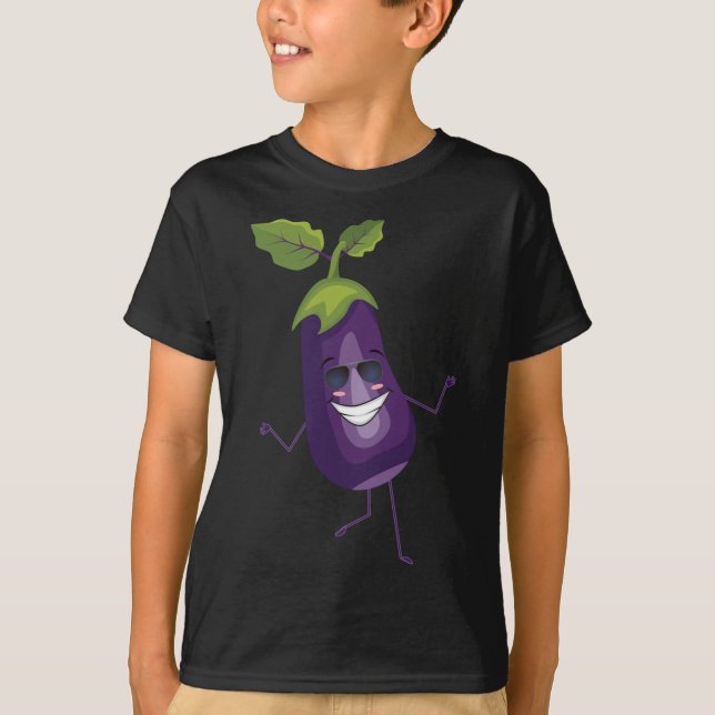 Dab Eggplant Dancing Dabbing Eggplant Fruit T Shirt (Framsida)