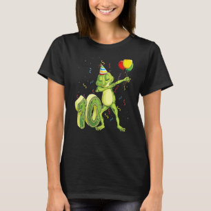 Dab Frog 10:e födelsedagen 10 år gamla Bday Kids T Shirt