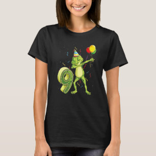 Dab Frog 9:e födelsedagen 9 år gamla dagshus B T Shirt